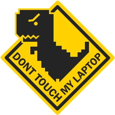 Example custom sticker proof with cut line